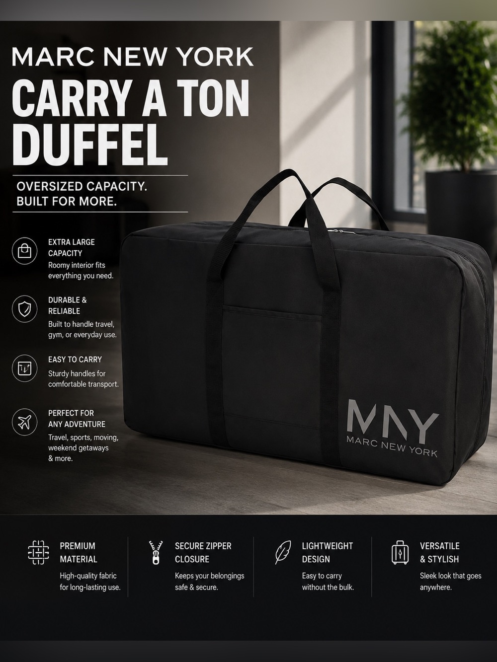 ‼️🆕🔥 Marc New York Carry A Ton Duffel